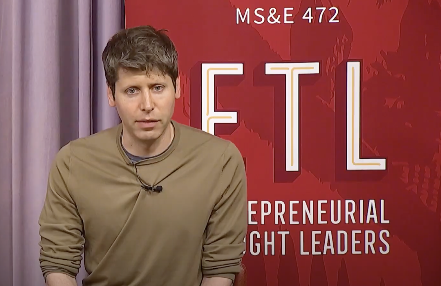 Sam Altman Talks “The Possibilities of AI” At Stanford